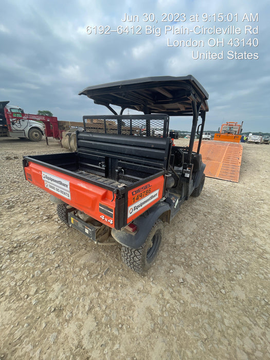 2022 Kubota RTV-X1140W-H Plastic Canopy, Windshield Acrylic Clear, LED Strobe Light, Wire Harness Kit, Back up Alarm