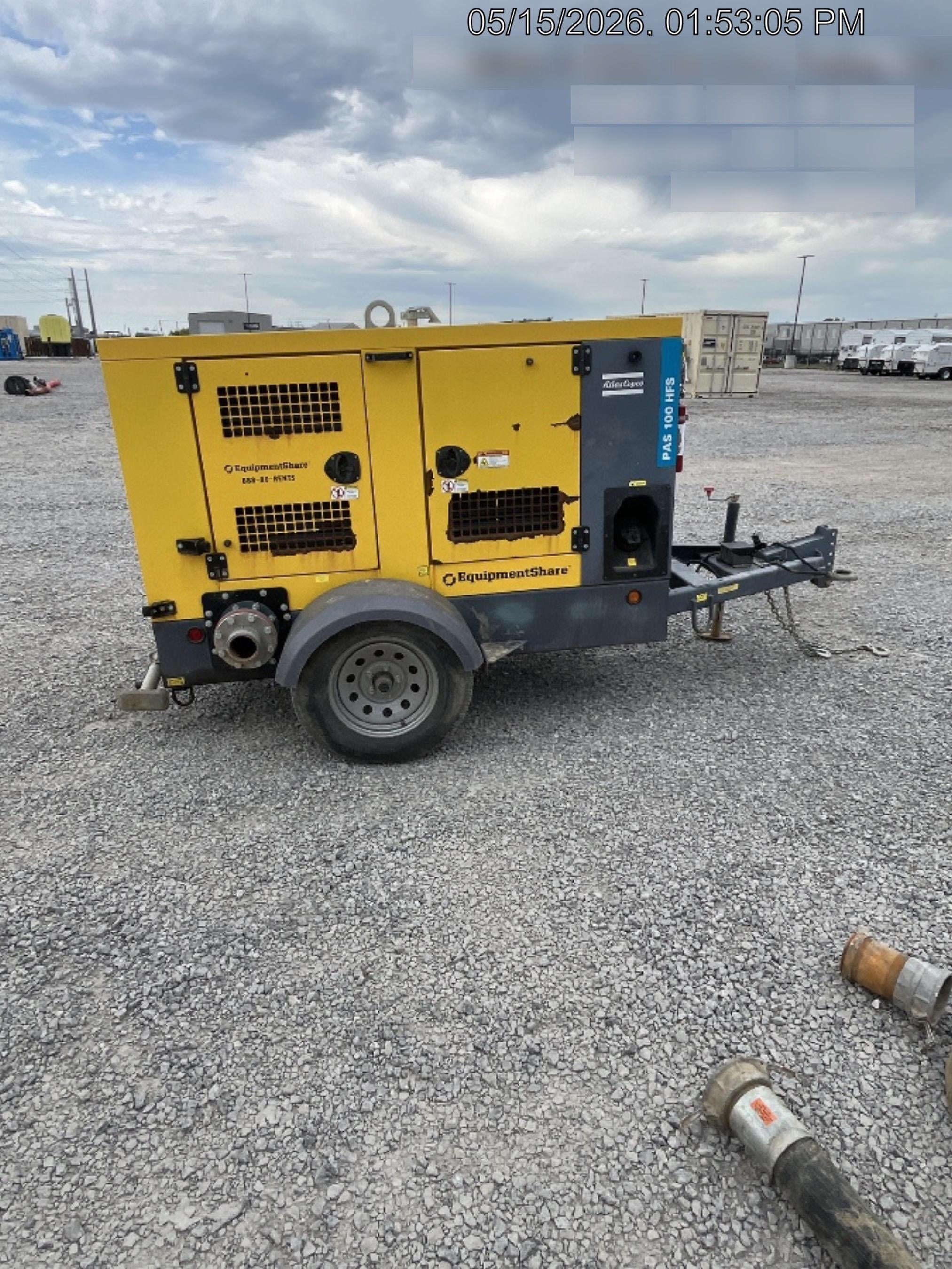 2021 ATLAS COPCO PAS 100 HF CS Enclosed