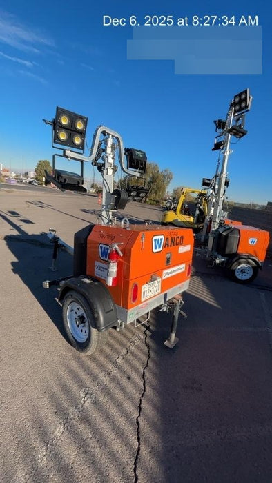 2024 Wanco WLTT-4MM4K Diesel, Deep Sea Controller, Shore Power Plug, Auto Start, (4) 350W LED Floodlights, 4kW Generator, 60 Gal Fuel Tank, 2" Ball, T3