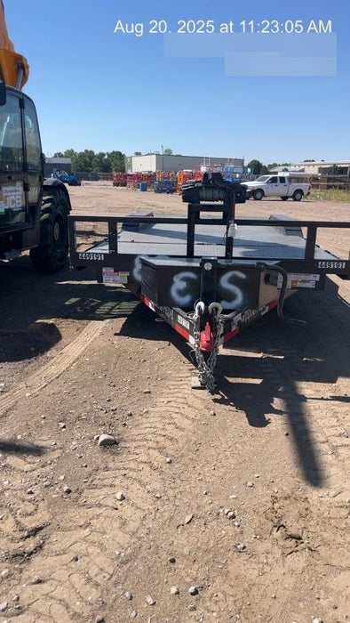 2025 TEXAS PRIDE TRAILERS 21' Lowboy Gravity Tilt Bed 14K Bumper Pull Trailer