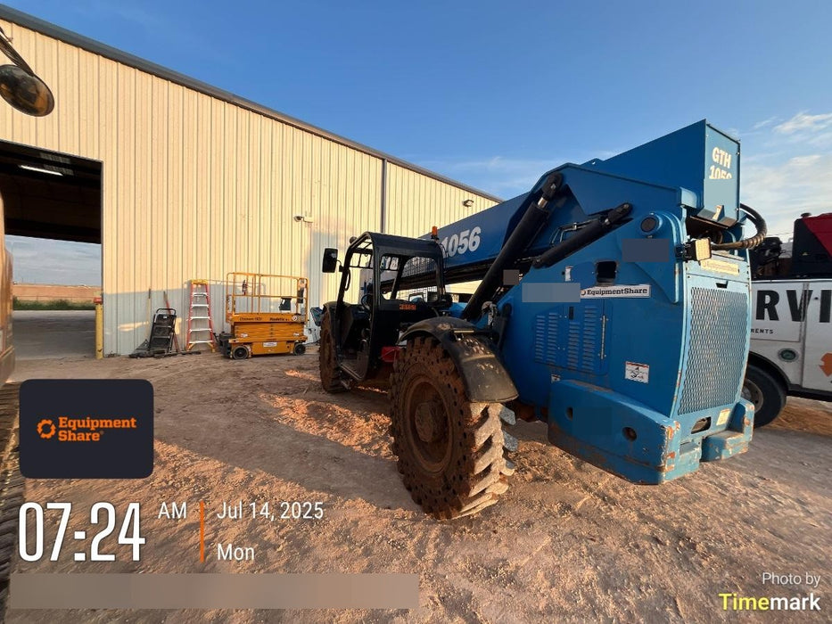 2018 Genie GTH-1056 Genie GTH-1056 w/ROPS, Work Lights, Solid Tires, RH Cab Mesh, Beacon, 60" Carriage and Forks