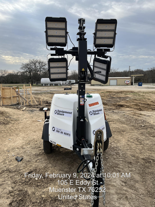 2023 Generac MLT2 Diesel, Flex Switch 120V Input, Powerzone Controller, 
(4) 320W LED Lights, 4kW Generator, 39.9 Gal Fuel Tank, 2" Ball, T3