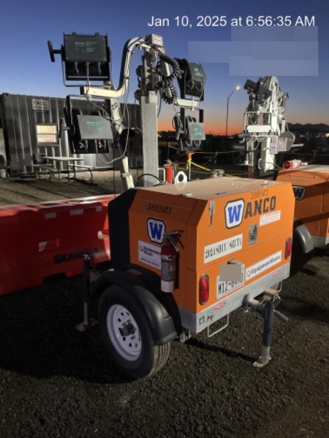 2024 Wanco WLTT-4MM4K Diesel, Deep Sea Controller, Shore Power Plug, Auto Start, (4) 350W LED Floodlights, 4kW Generator, 60 Gal Fuel Tank, 2" Ball, T3