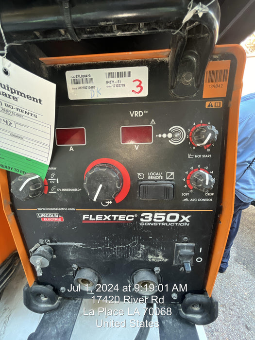 2021 LINCOLN ELECTRIC FLEXTEC 350X