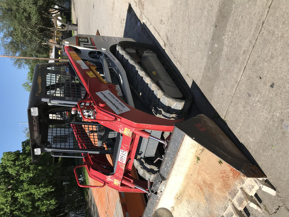 2019 Takeuchi TL8W Canopy, 15" Wide Rubber Tracks, Back-up Alarm, Front & Rear Working Lights, Auxiliary Hydraulics, Two-Speed Travel, Electronic Monitoring System w/76" HD Dirt Bucket with 8 Teeth, 20.3 cubic feet Capacity