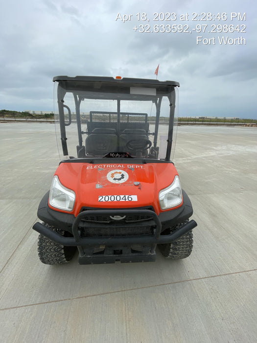 2022 Kubota RTV-X1140W-H Plastic Canopy, Windshield Acrylic Clear, LED Strobe Light, Wire Harness Kit, Back up Alarm