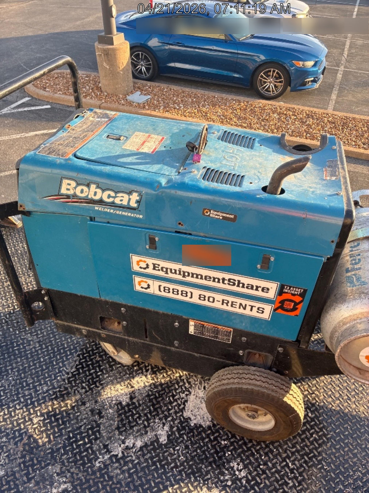 2018 Miller Electric BOBCAT 250 250 amp Propane Welder, Standard w/Running Gear, Bracket,