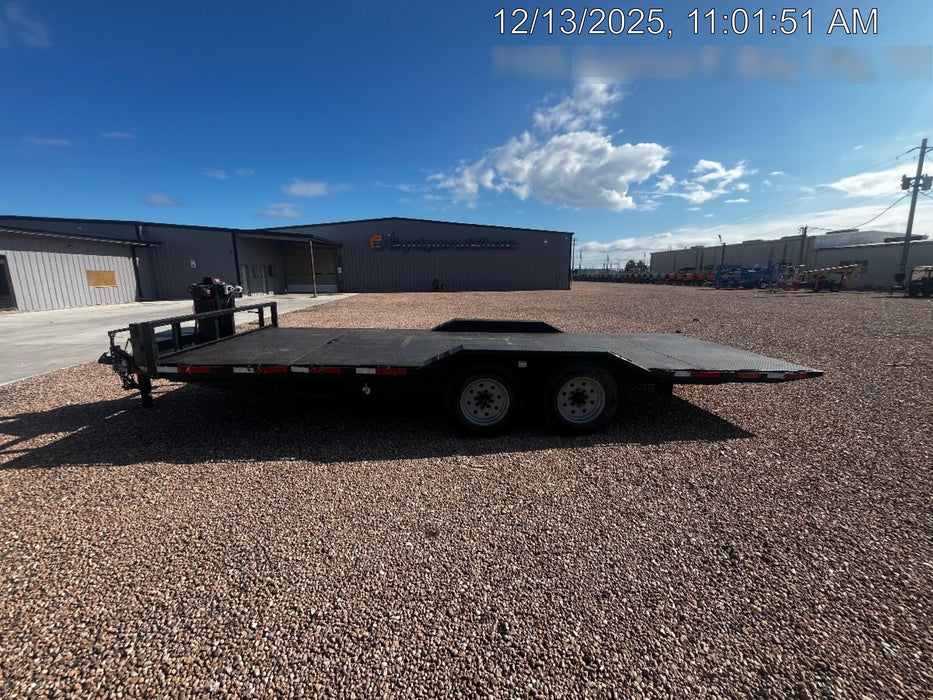 2024 TEXAS PRIDE TRAILERS 21' Lowboy Gravity Tilt Bed 14K Bumper Pull Trailer