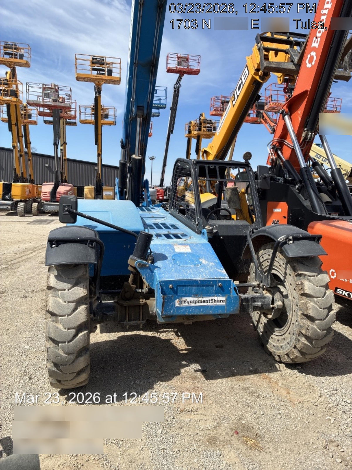 2019 Genie GTH-844 GTH-844 w/Open ROPS, FF Tires, beacon/work lights, 60" carriage/forks