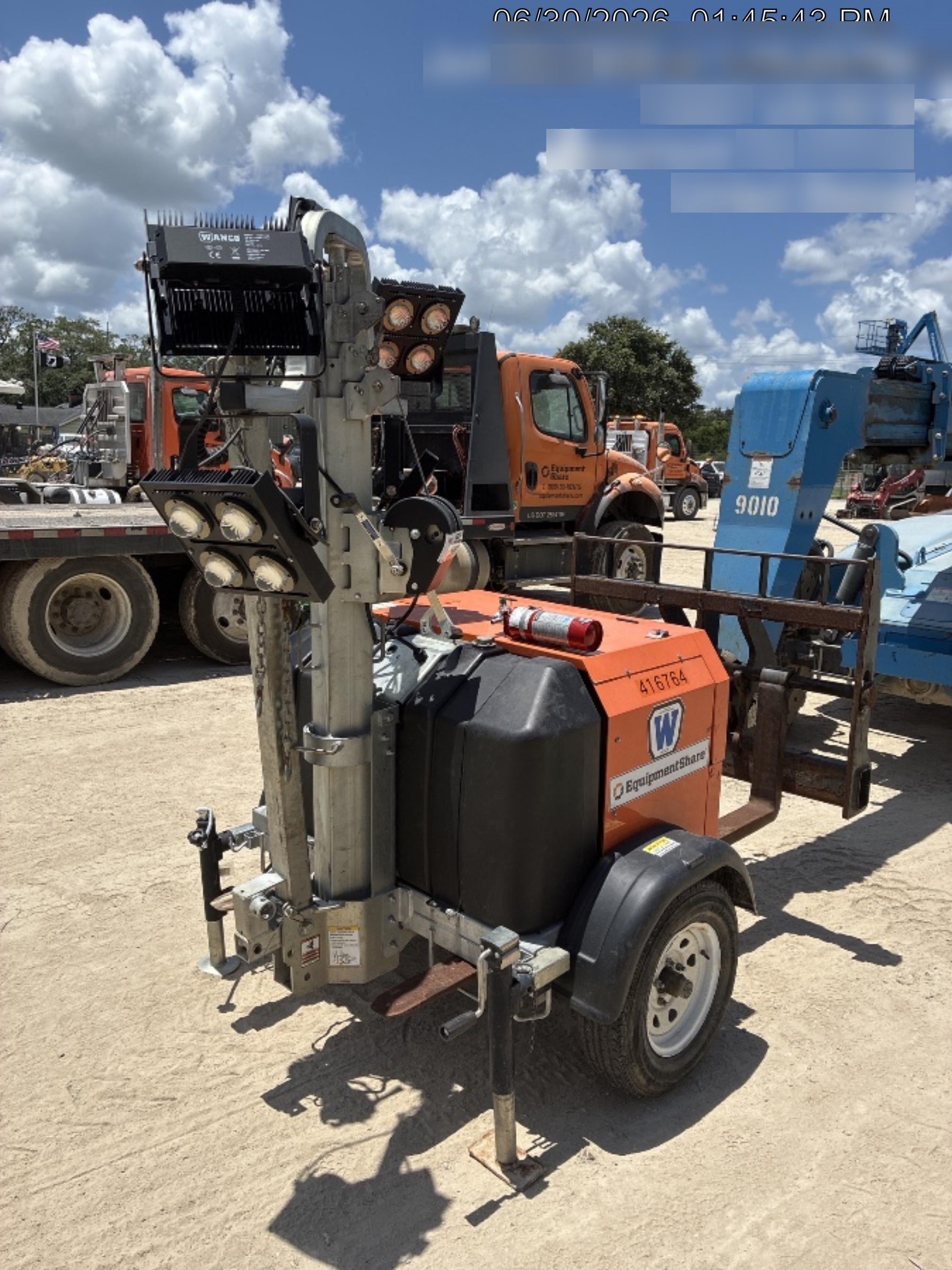 2024 Wanco WLTT-4MM4K Diesel, Deep Sea Controller, Shore Power Plug, Auto Start, (4) 350W LED Floodlights, 4kW Generator, 60 Gal Fuel Tank, 2" Ball, T3
