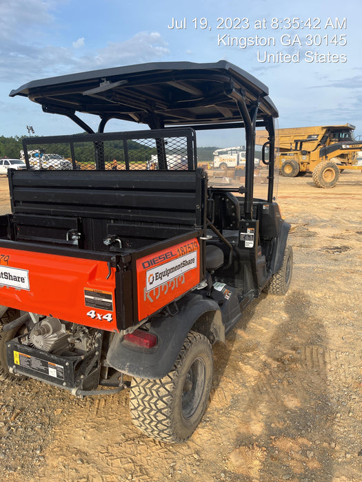 2021 Kubota RTV-X1140W-H Plastic Canopy, Windshield Acrylic Clear, LED Strobe Light, Wire Harness Kit, Back up Alarm
