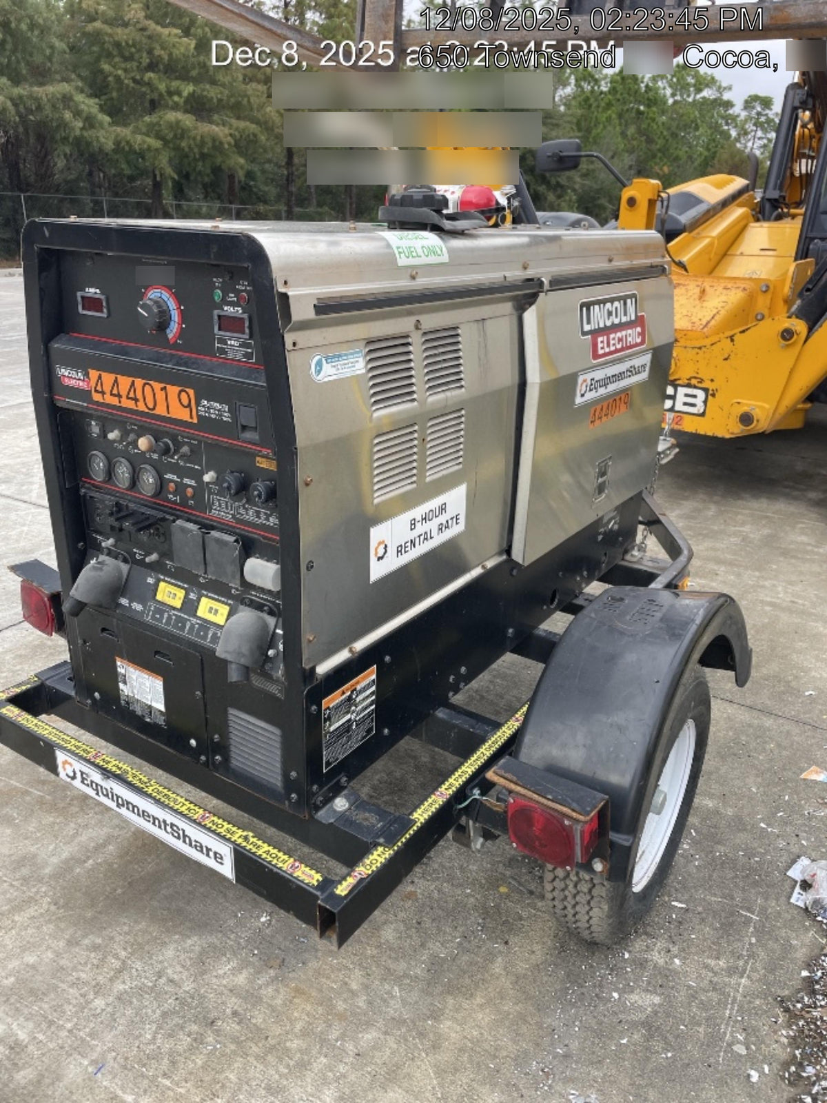 2024 Lincoln Electric LE400 Kubota V1505, Trlr, Cable Rack, Light Kit, ES Decals, T3