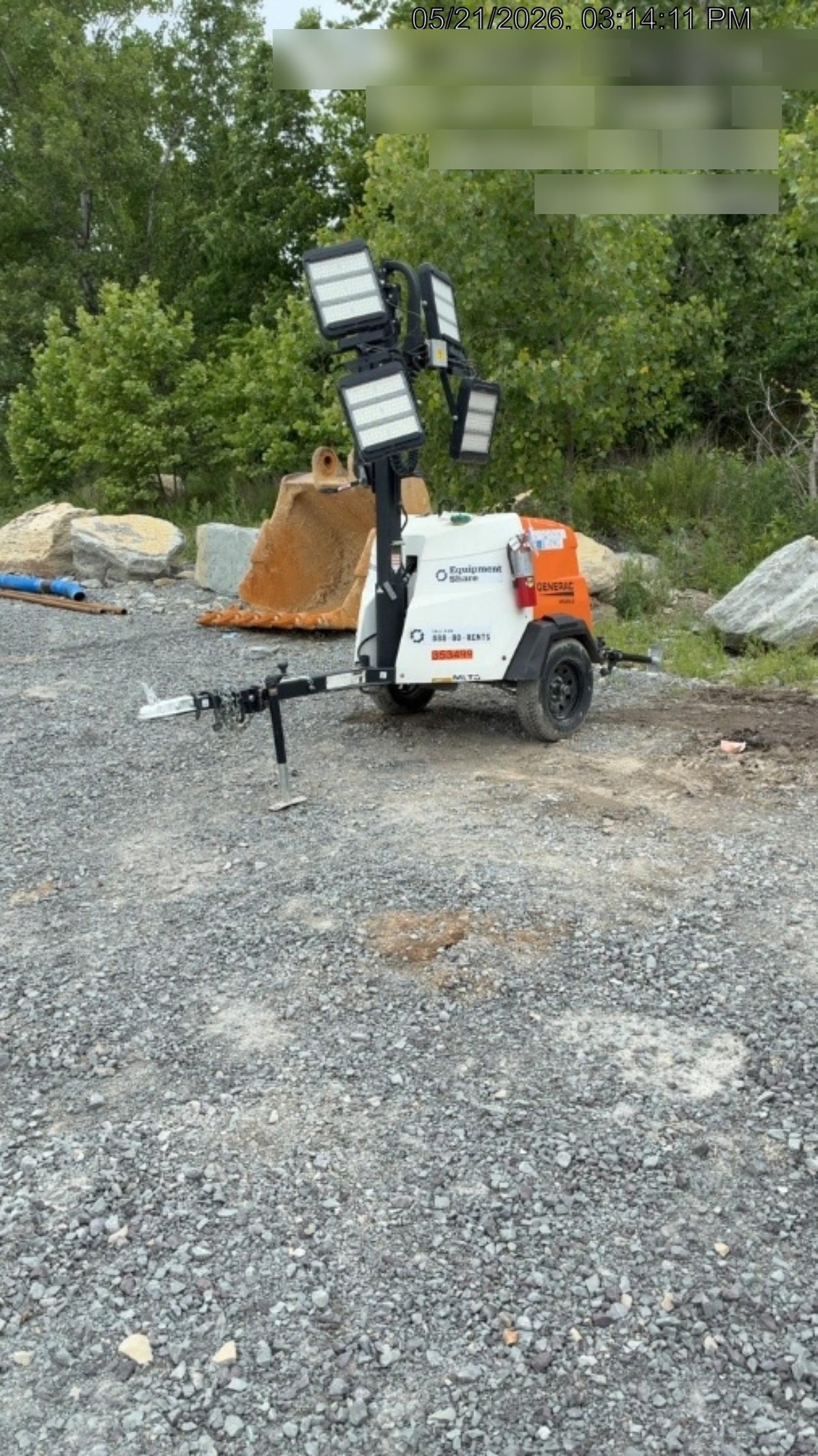 2023 Generac MLT2 Diesel, Flex Switch 120V Input, Powerzone Controller, (4) 320W LED Lights, 4kW Generator, 39.9 Gal Fuel Tank, 2" Ball, T3