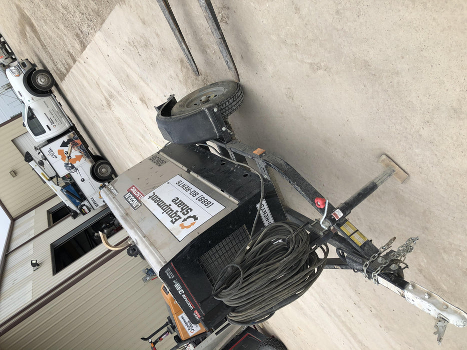 2019 Lincoln Electric Vantage 322 Welder Ready-Pak 3, Two wheel trailer, Fender and Light kit, Cable Rack