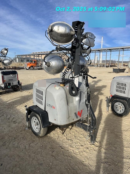 2019 Wacker Neuson LTV6L-MH Mobile Light Tower w/Fuel Level Sensor Installed