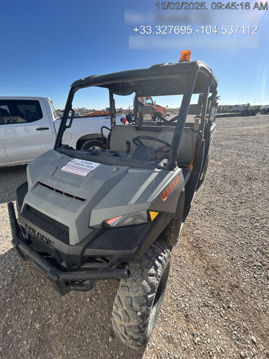 2021 Polaris Pro XD 4000D AWD Canopy, Diesel, 4-6 Passenger, LED Strobe, Rearview Mirror