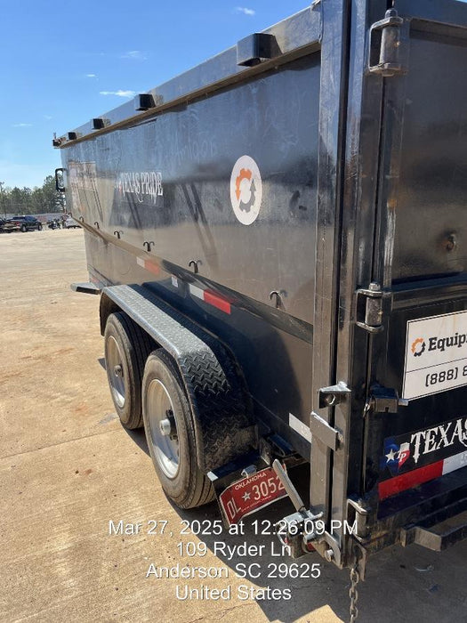 2024 TEXAS PRIDE TRAILERS 14'L x 7'W 5 Cu Yd Trunnion Hydraulic Dump