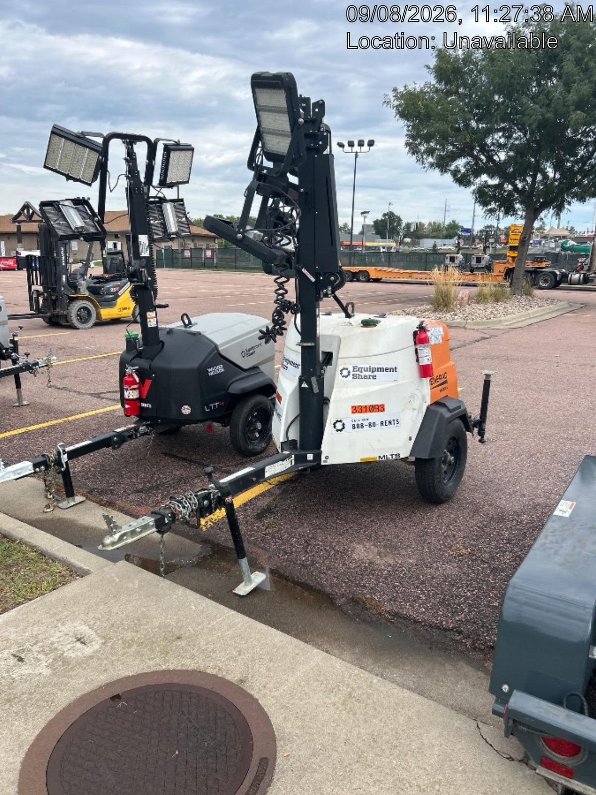 2023 Generac MLT2 Diesel, Flex Switch 120V Input, Powerzone Controller, (4) 320W LED Lights, 4kW Generator, 39.9 Gal Fuel Tank, 2" Ball, T3