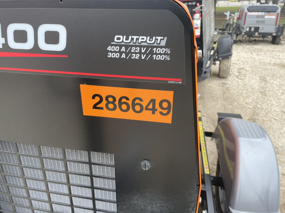 2022 Lincoln Electric LE400 Kubota V1505, Trlr, Cable Rack, Light Kit, ES Decals, T3