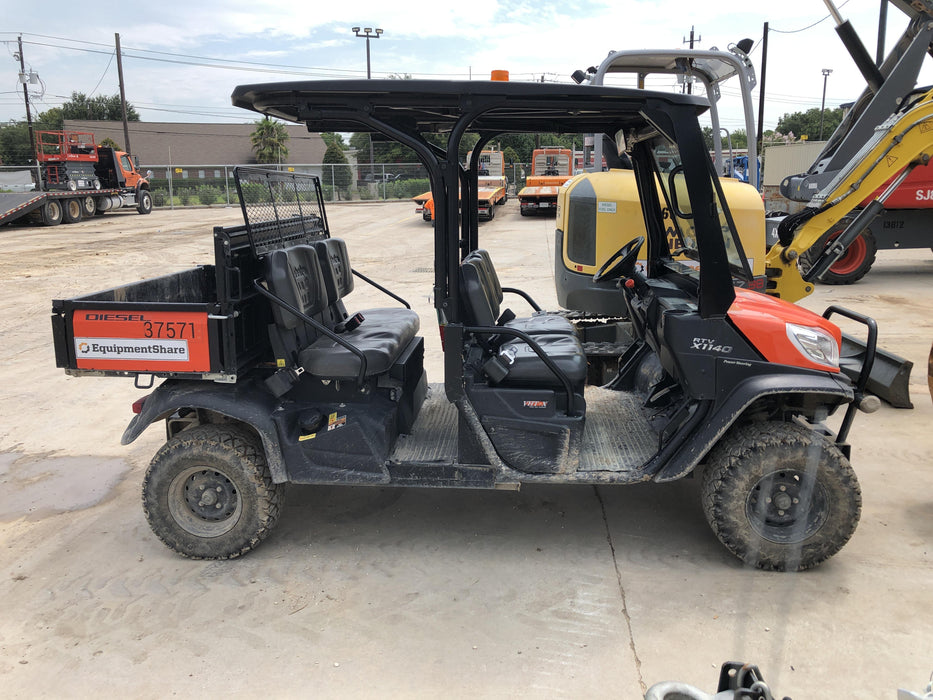 2019 Kubota RTV-X1140W-H 4wd Utility Cart, LED Strobe, Windshield Tempered Glass, Plastic Canopy, Wire Harness Kit, Backup Alarm