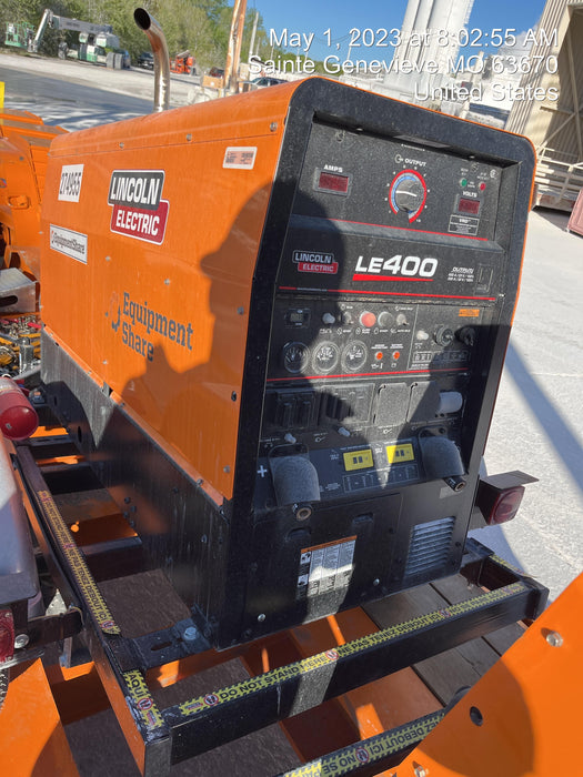 2022 Lincoln Electric LE400 Kubota V1505, Trlr, Cable Rack, Light Kit, ES Decals, T3