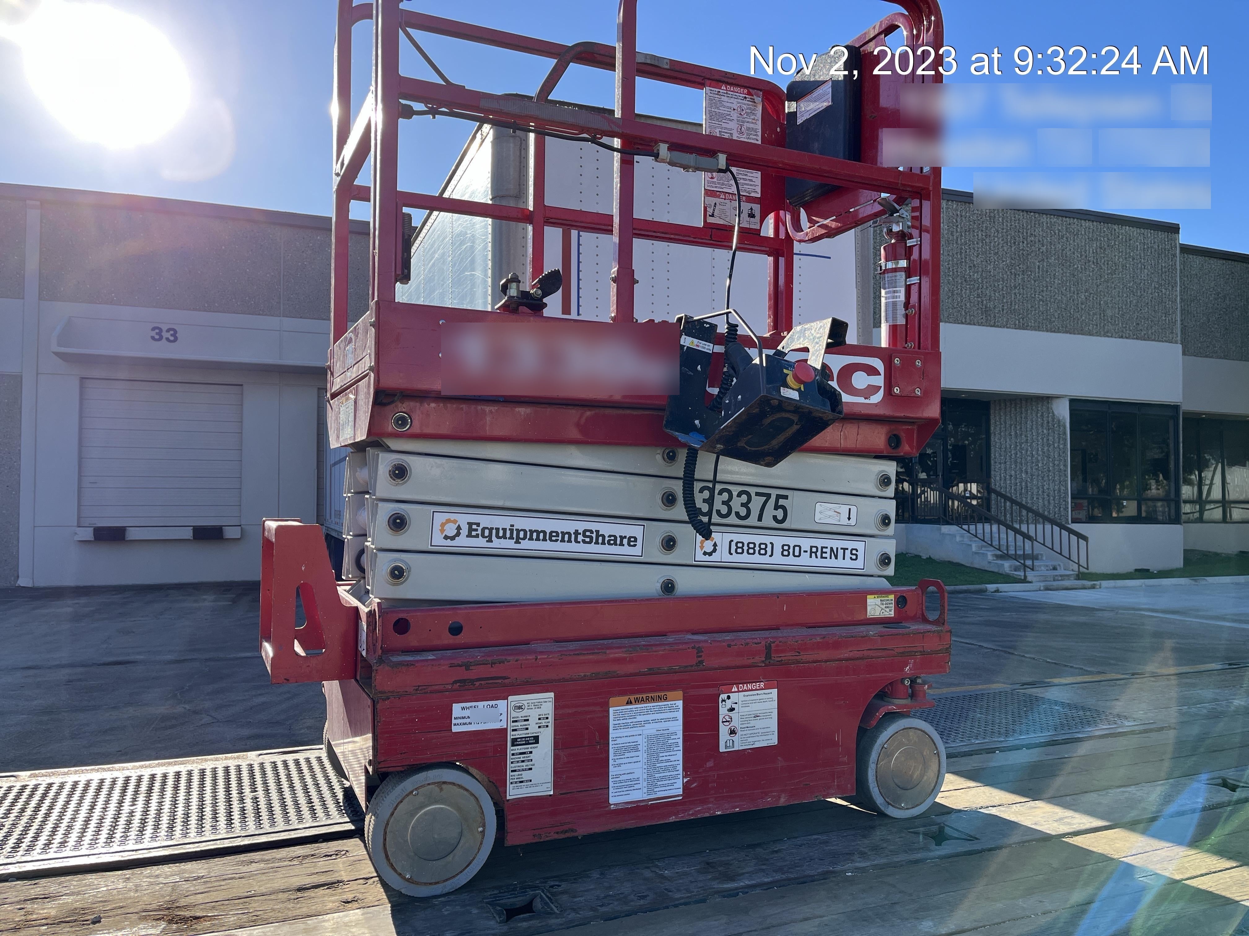 2019 MEC 1330SE Motion Alarm, Beacon, Includes MachineLink keypad and telematics device