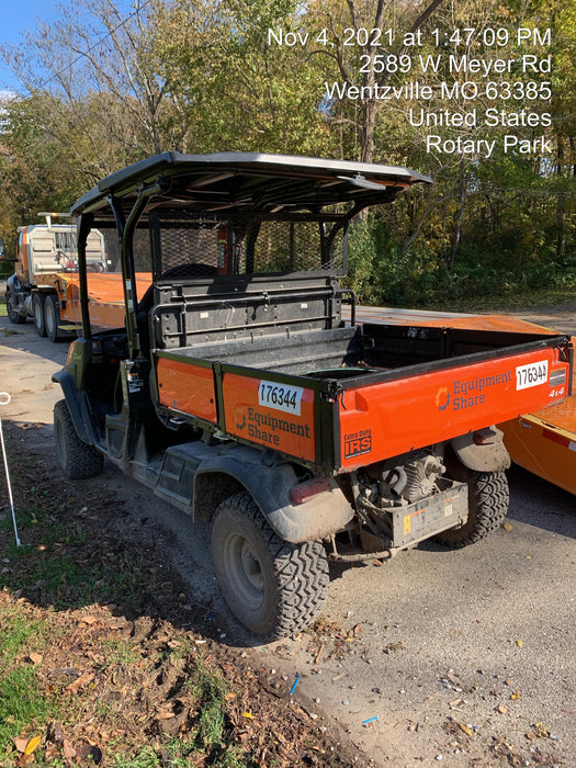 2022 Kubota RTV-X1140W-H Plastic Canopy, Windshield Acrylic Clear, LED Strobe Light, Wire Harness Kit, Back up Alarm