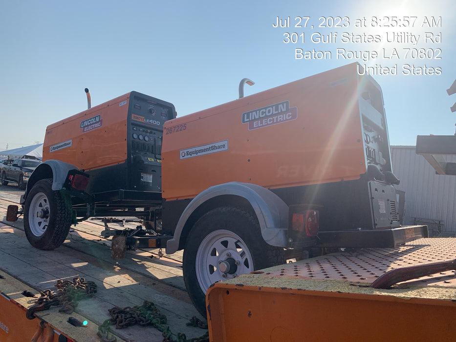 2022 Lincoln Electric LE400 Kubota V1505, Trlr, Cable Rack, Light Kit, ES Decals, T3