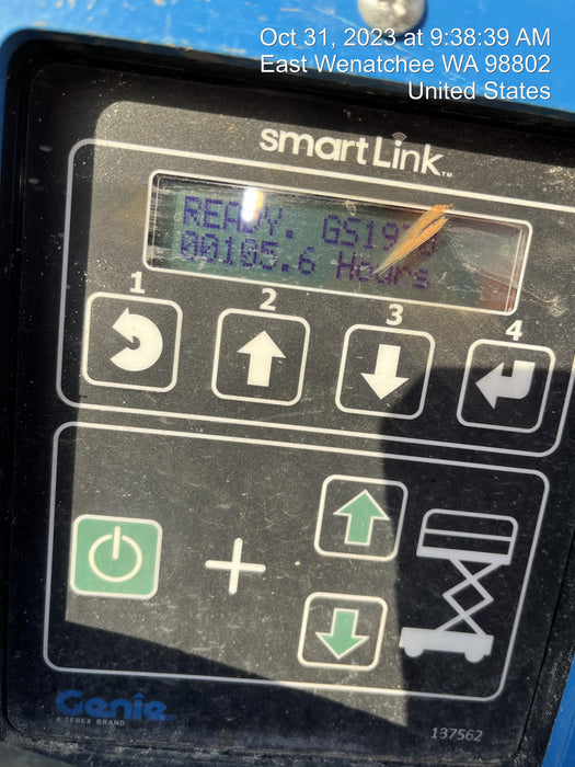 2020 Genie GS-1930 Solid Non Marking Tires, Beacon, Folding rails with half height swing gate, 800W Inverter