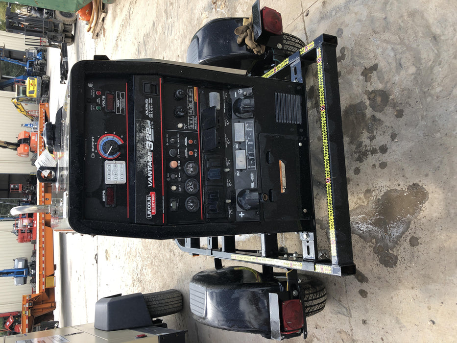 2019 Lincoln Electric Vantage 322 Welder Ready-Pak 3, Two wheel trailer, Fender and Light kit, Cable Rack