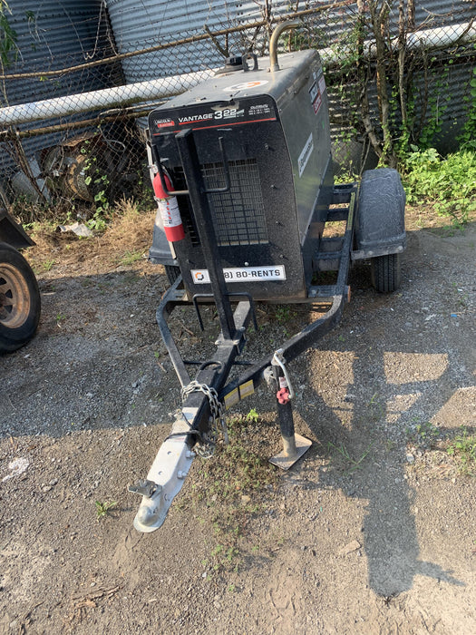 2019 Lincoln Electric Vantage 322 Welder Ready-Pak 3, Two wheel trailer, Fender and Light kit, Cable Rack