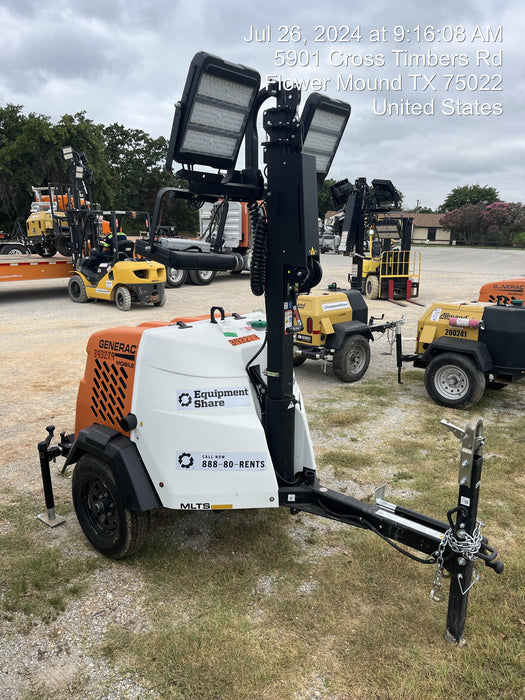2024 Generac MLT2 Diesel, Flex Switch 120V Input, Powerzone Controller, 
(4) 320W LED Lights, 4kW Generator, 39.9 Gal Fuel Tank, 2" Ball, T3