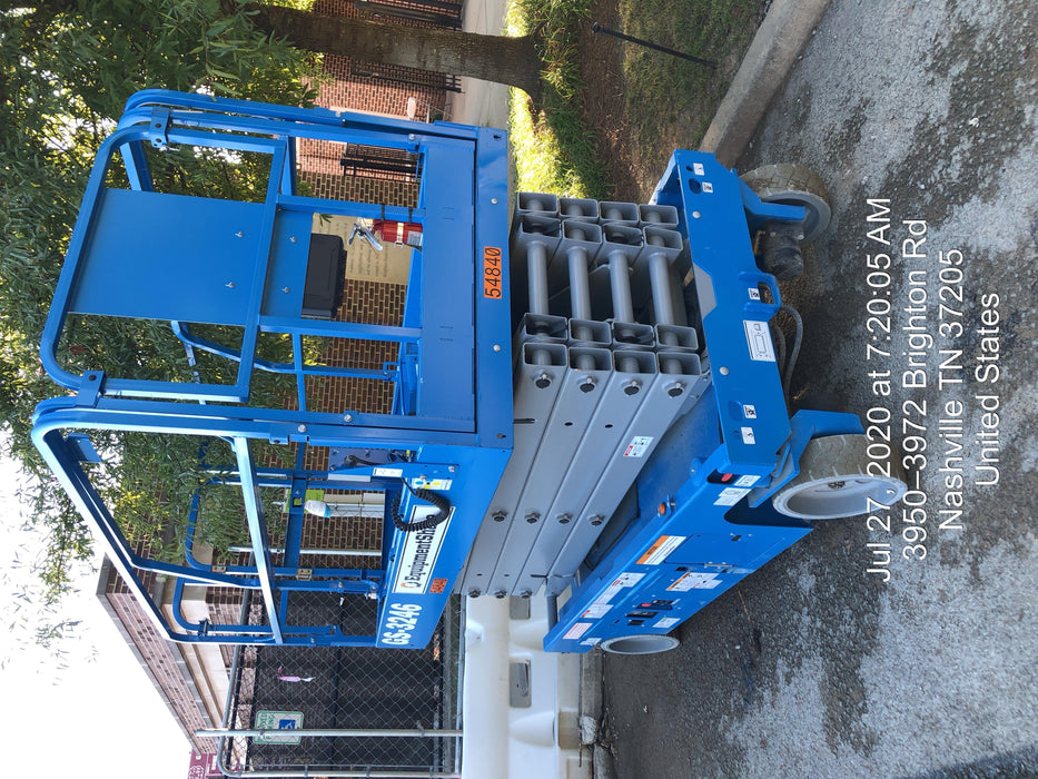 2019 Genie GS-3246 Folding rails with full height swing gate