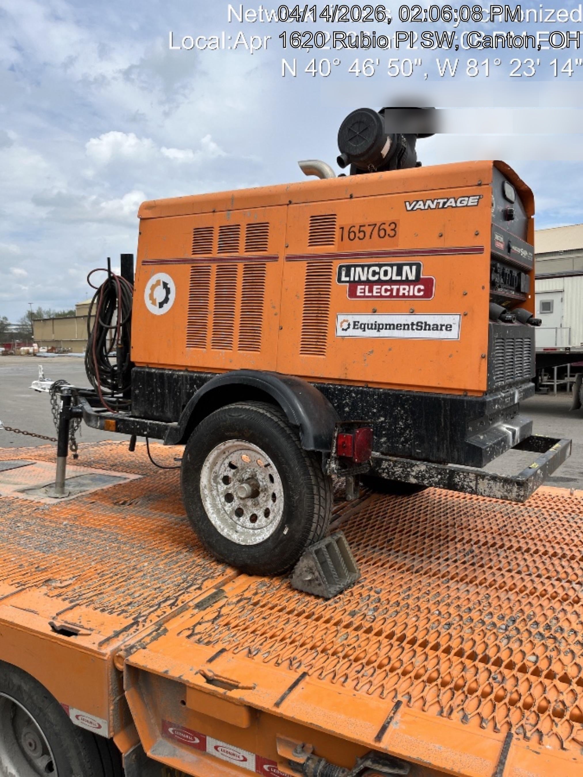 2021 Lincoln Electric Vantage 549X Ready Pak 3, ORANGE (includes trailer, cable rack, fender light kit)