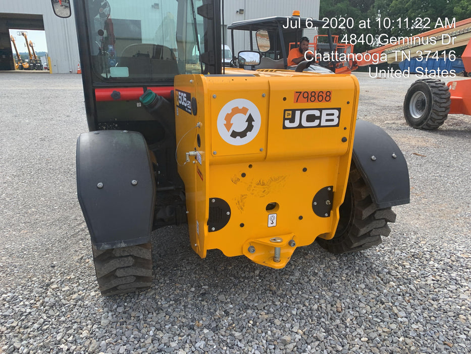 2020 JCB 505-20TC Cab/Heat/Air, Solid Tires, Work Lights, Beacon, Aux Hydraulics, Back up Alarm, ES Decals
