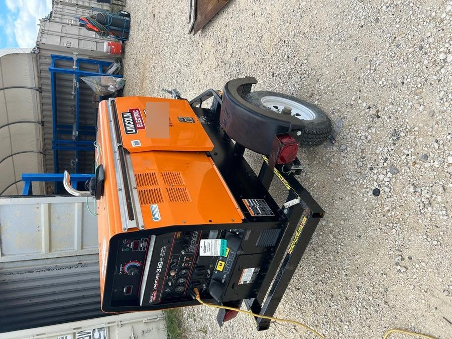 2024 Lincoln Electric Vantage 322 Welder Ready-Pak 3, Two wheel trailer, Fender and Light kit, Cable Rack, Orange