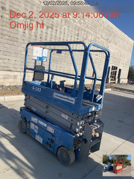 2019 Genie GS-1930 Genie GS-1930 Scissor Lift w/Standard Options