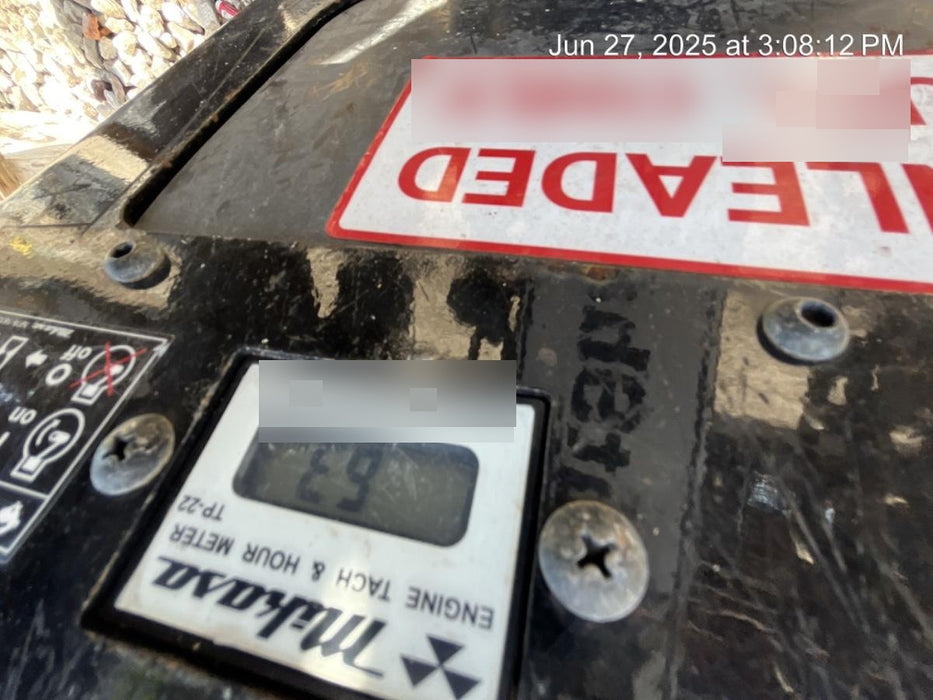 2023 Multiquip MV308GH Honda GX270, 18" Plate, Tachometer