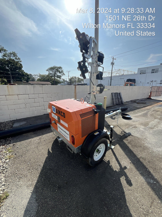 2023 Wanco WLTT-4MM4K Diesel, Deep Sea Controller, Shore Power Plug, Auto Start, (4) 350W LED Floodlights, 4kW Generator, 60 Gal Fuel Tank, 2" Ball, T3