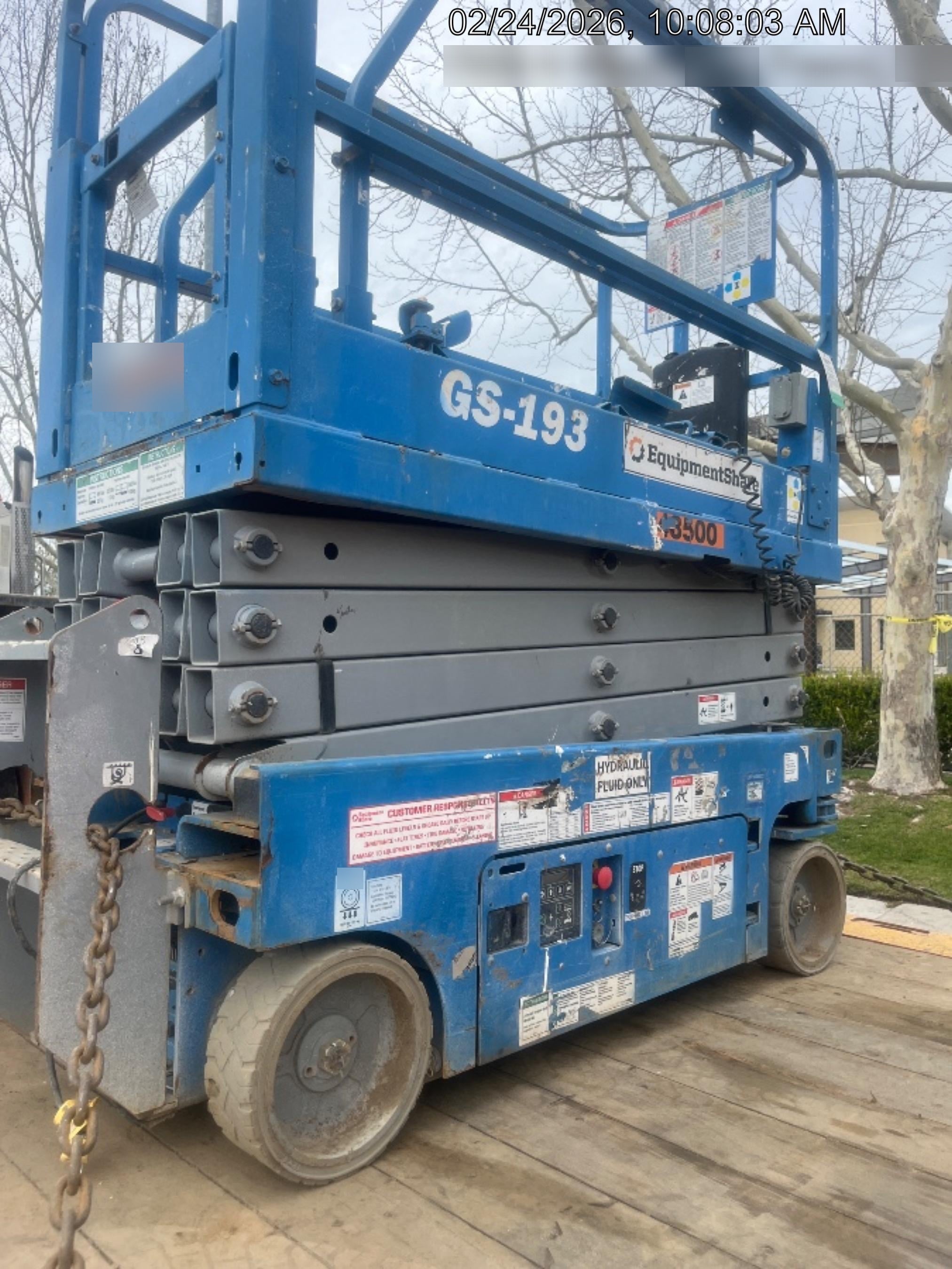 2019 Genie GS-1930 Half Height Swing Gate, 800W Inverter