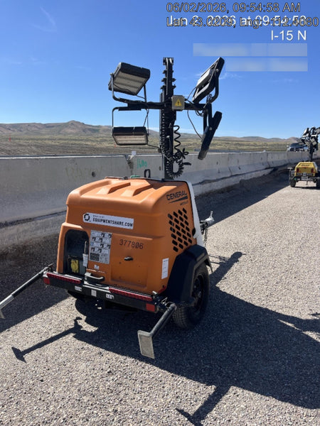 2023 Generac MLT2 Diesel, Flex Switch 120V Input, Powerzone Controller, 
(4) 320W LED Lights, 4kW Generator, 39.9 Gal Fuel Tank, 2" Ball, T3