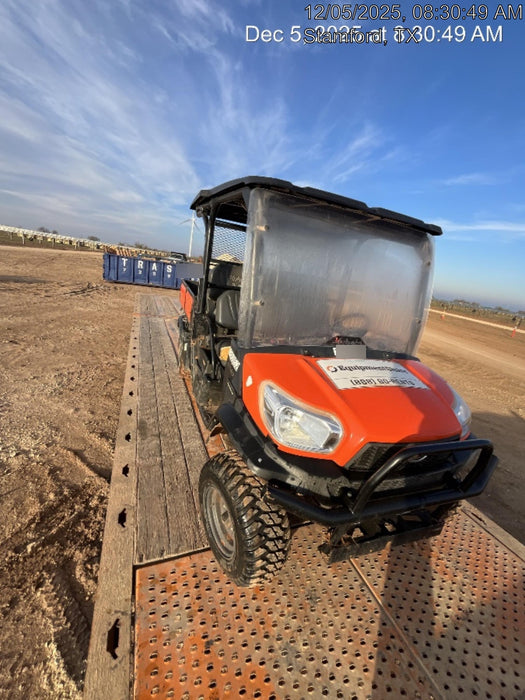2021 Kubota RTV-X1140W-H Plastic Canopy, Windshield Acrylic Clear, LED Strobe Light, Wire Harness Kit, Back up Alarm