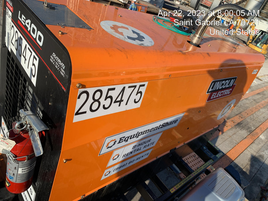 2022 Lincoln Electric LE400 Kubota V1505, Trlr, Cable Rack, Light Kit, ES Decals, T3