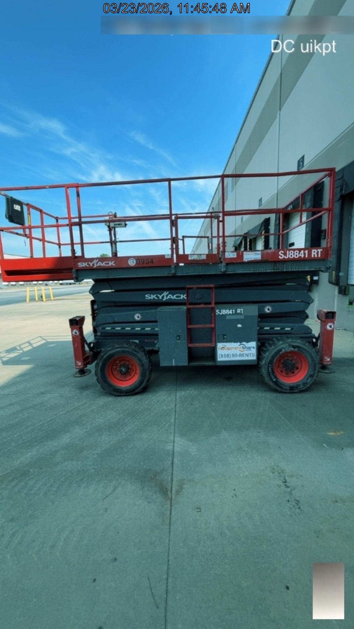 2016 SKYJACK SJ8841 RT