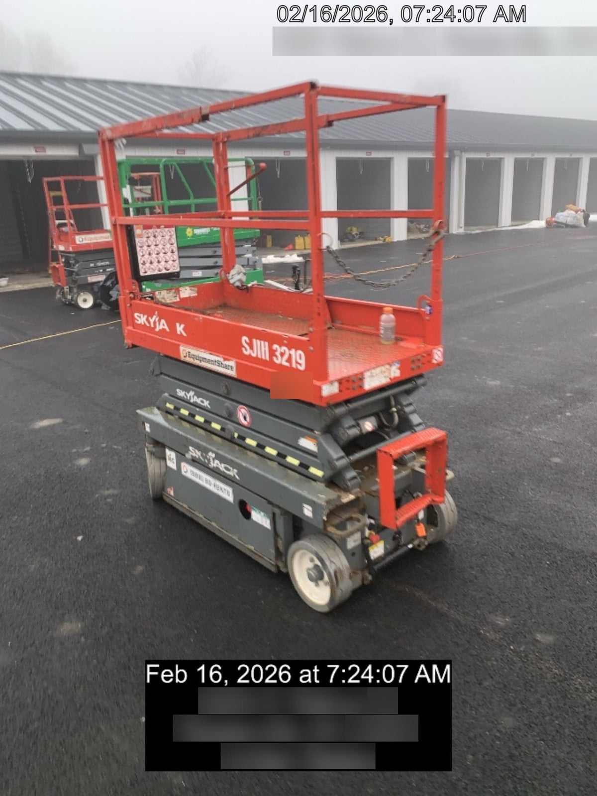 2016 Skyjack SJIII-3219 Standard Rental Specs