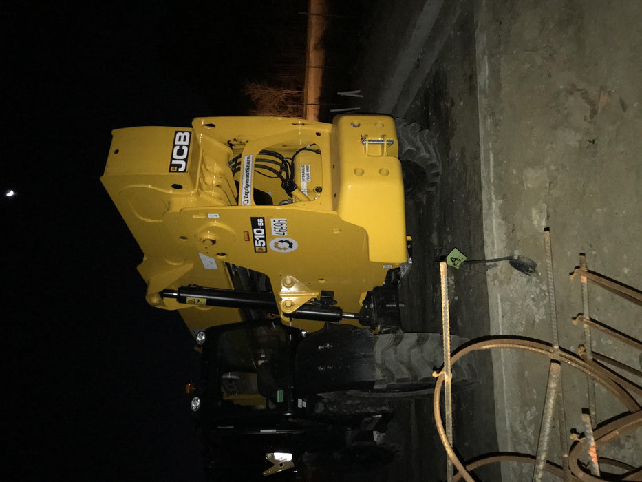 2019 JCB 510-56 Canopy, 74 HP, Solid Tires, STD Worklight, Beacon, Aux Hydraulics, Lifting Eye, Back up Alarm w/66" Carriage/60" Forks
