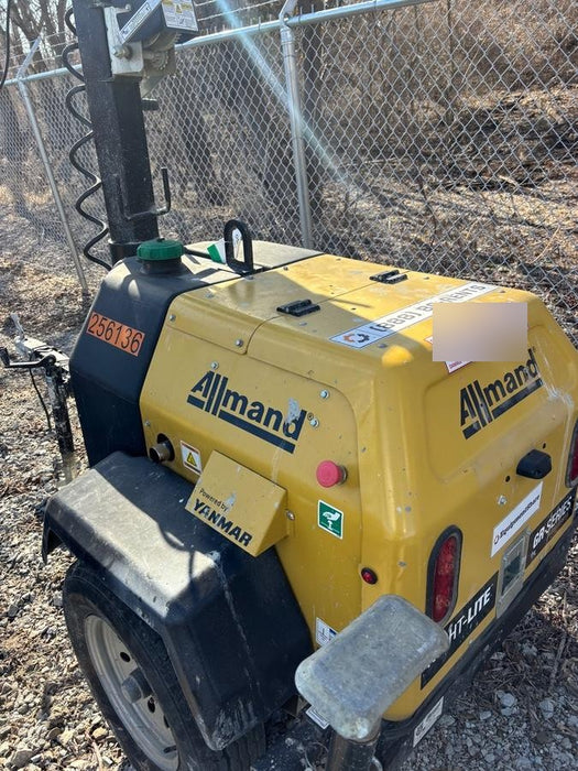 2022 Allmand NLV3GR (4) LED Light Fixture 350W, 23' Vertical Mast, 3kW Prime, Towable, ES Decals, T3