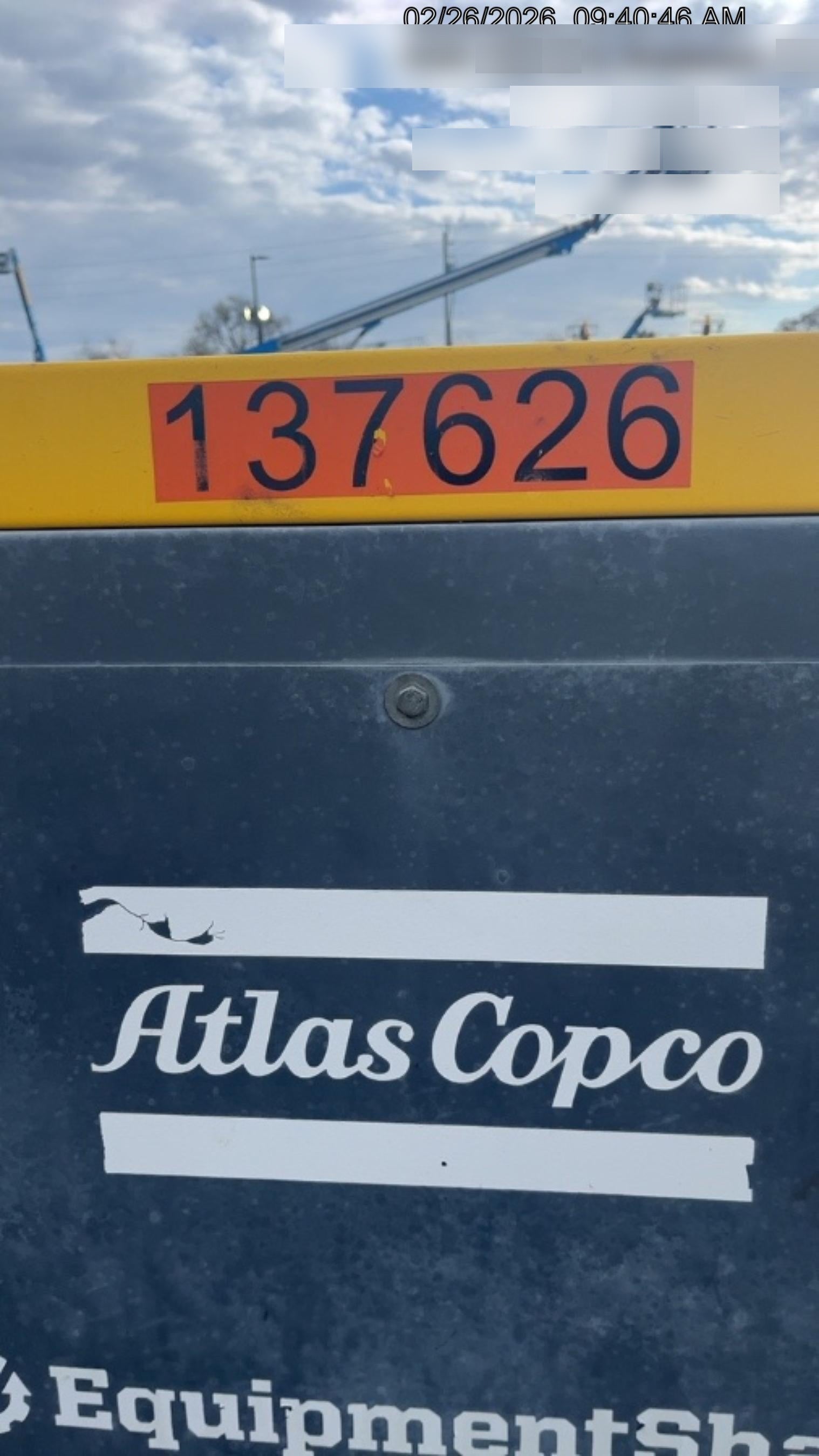 2021 ATLAS COPCO PAS 100 HF CS Enclosed