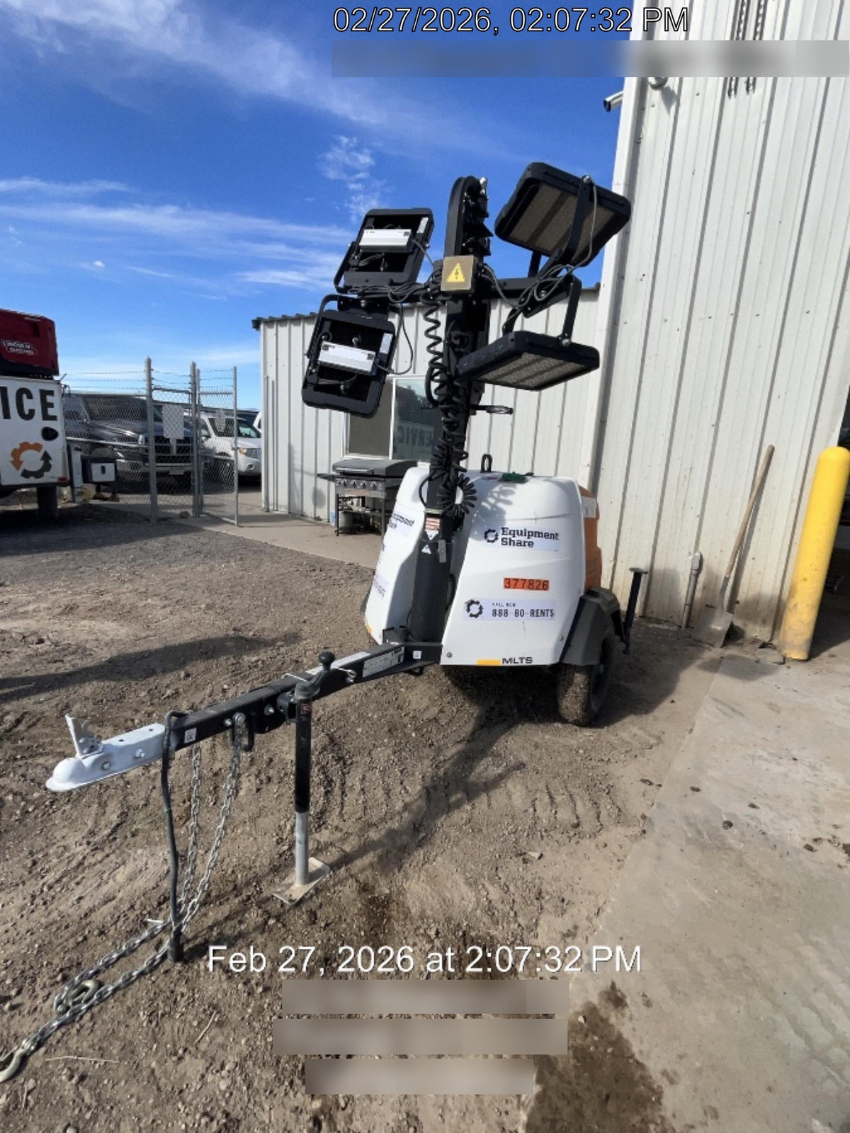 2023 Generac MLT2 Diesel, Flex Switch 120V Input, Powerzone Controller, 
(4) 320W LED Lights, 4kW Generator, 39.9 Gal Fuel Tank, 2" Ball, T3