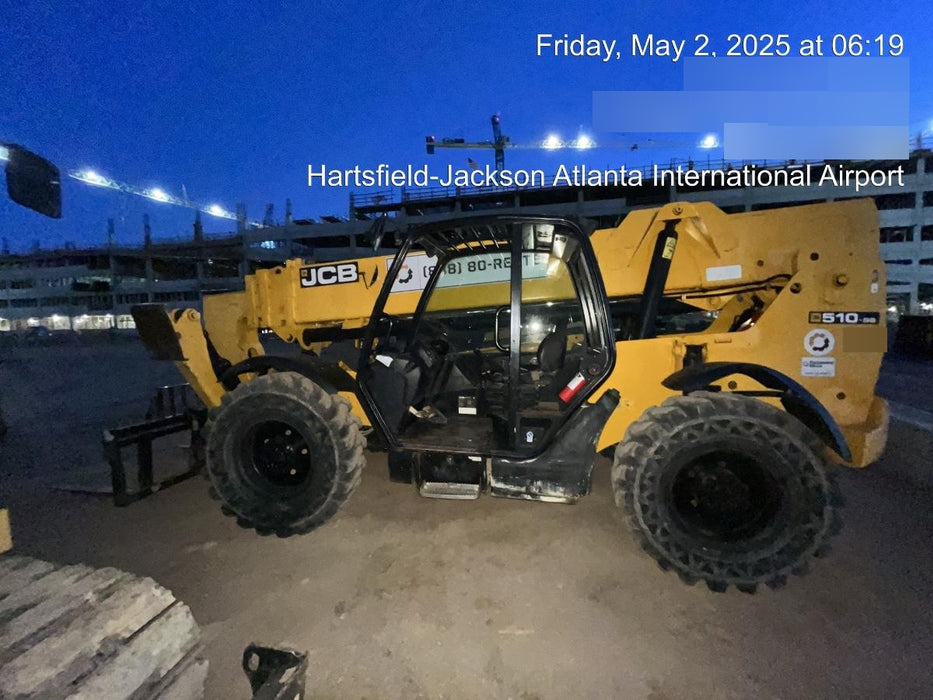 2020 JCB 510-56 Canopy, Solid Tires, Work Lights, Beacon, Aux Hydraulics, Back up Alarm, Lifting Eye, ES Decals